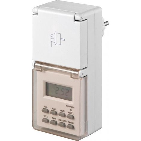 Goobay 51301 Minuteur Numérique IP44, Blanc (1/3)