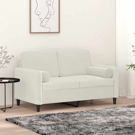 vidaXL Cojines decorativos 2 uds terciopelo crema 15x50 cm (1/5)