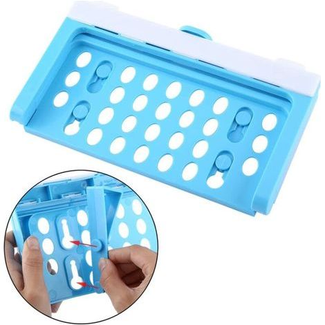 Soporte para bolsas de basura de plástico, estante plegable para bolsas de basura, soporte para colgar el cubo de basura, organizador de residuos, utensilios de cocina (1/5)
