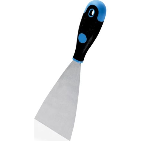Spatola per stucco da 6 cm con Lama in acciaio al carbonio e manico antiscivolo - Raschietto per pareti e cartongesso, utensile per uso professionale (1/3)