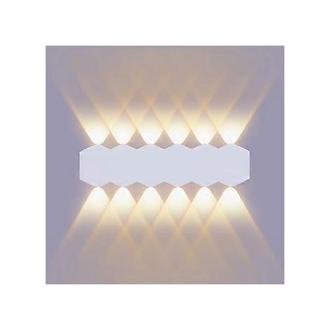 12W LED 31cm Wandleuchte, moderne Innenleuchte mit warmweißem Licht (3000K), ideal für Wohnzimmer, Schlafzimmer und Treppenhaus.