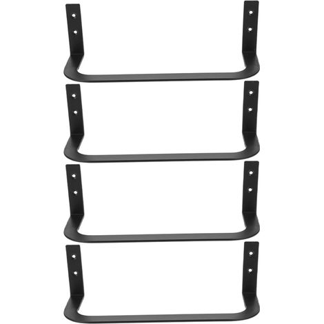 Lot de 4 clips fixation antidérapants en fer noir pour matelas, (1/5)