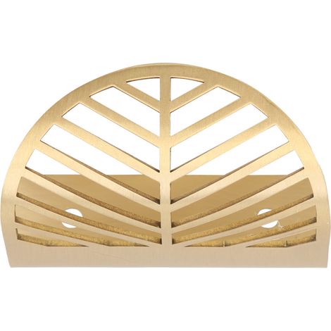 Poignée de meuble en laiton creux en forme de feuille, petit bouton pour portes, tiroirs, bibliothèques et armoires (1/5)
