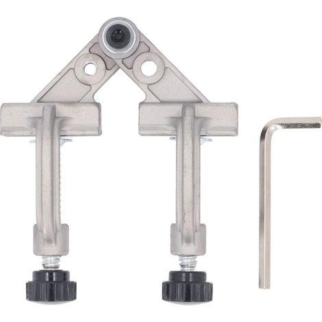 Double-handle die-cast aluminum clamp, 10-180° quick-release right-angle wedge for woodworking (1/5)
