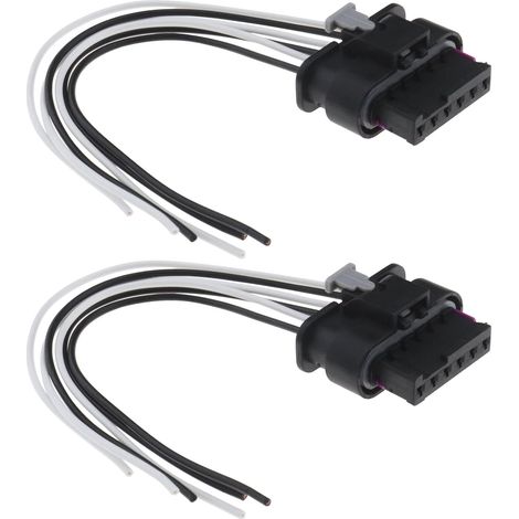 Lot de 2pcs Faisceau de Connexion de Feu Arrière à 6 Broches Remplacement 61132359993 Compatible avec F20 F21 F22 F23 F28 M2 F30 F31 1 2 3 4 Série (1/5)