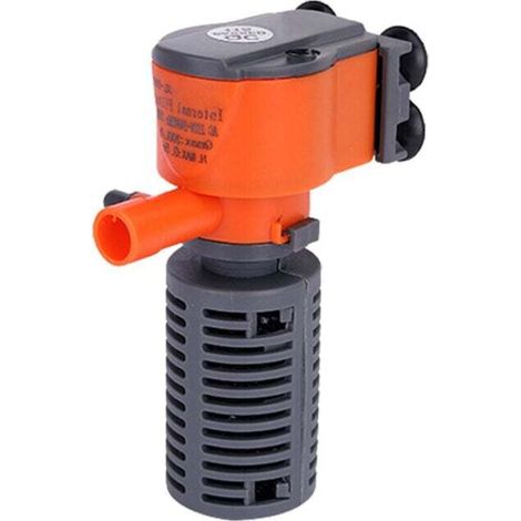 3-in-1 air pump, mini filter, sponge filter for aquariums, silent oxygen supply for all small aquariums (1/5)