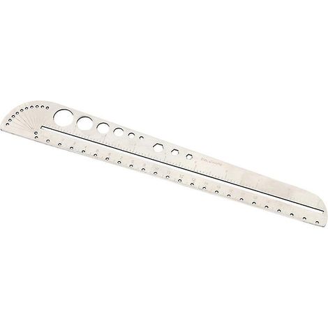 Règle en acier inoxydable pour la mesure (1/2)