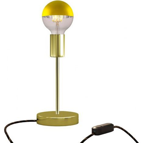 Lampada da tavolo Alzaluce Half Cup in metallo