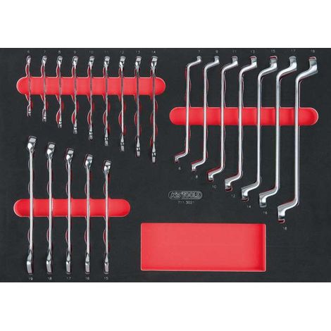 KS Tools SCS Schlüssel-Satz, 21-tlg in 1/1 Systemeinlage - 711.3021 (1/2)