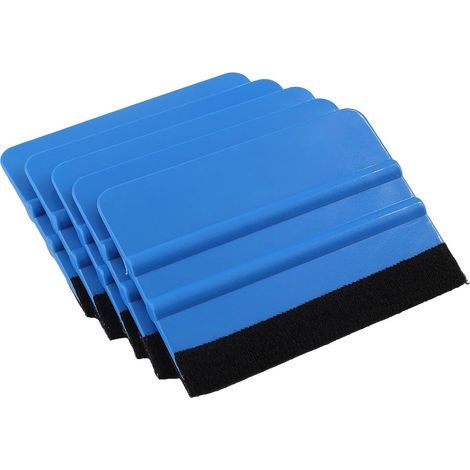 pièces 4 pouces raclette de bord en feutre, outil applicateur de décalcomanie de grattoir de vinyle de voiture pour la teinte de fenêtre, papier peint, installation d'autocollant de décalcomanie, avec