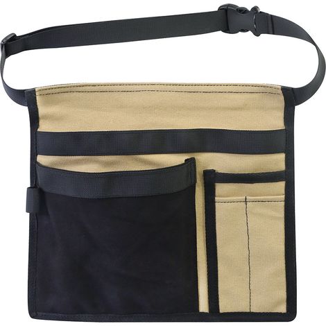 Sac à outils de jardinage en tissu Oxford noir (1/3)