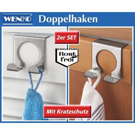 Maximex Küchendoppelhaken Edelstahl