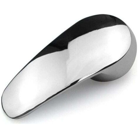 Poignée de robinet en alliage de zinc, remplacement de la barre de poignée de robinet de 40 mm, barre de poignée unique avec bouton de couleur chaude et froide (1/4)
