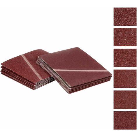 12 Pcs Bandes Abrasives 203mm x 483mm Papier Abrasif Meulage Métal (1/5)