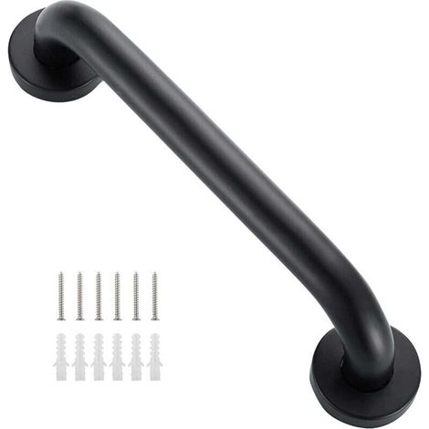 Barras de apoyo para baño, de montaje en pared, accesibles para sillas de ruedas, con agarre antideslizante, 50 cm - Crezuo (1/2)