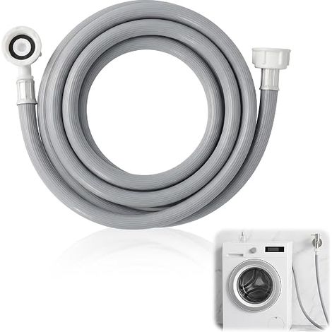 Tuyau d'Alimentation Eau 3m avec Raccord Coudé 3/4" Universel (1/5)