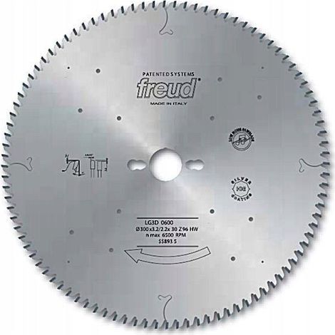 Freud Ø350 mm Lama Seghettata 72 Denti Chrome Durable
