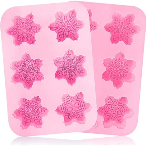 Silicone noël flocon de neige gâteau moules Cookie noël gâteau moules savon moules gâteau moules bricolage cuisson outil moules
