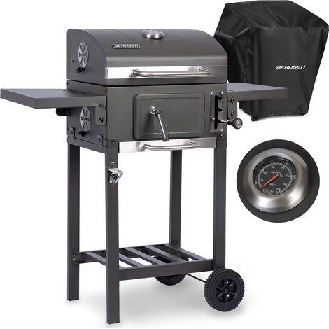 Berdsen BD-892 schwarzer Holzkohlegrill mit Abdeckung