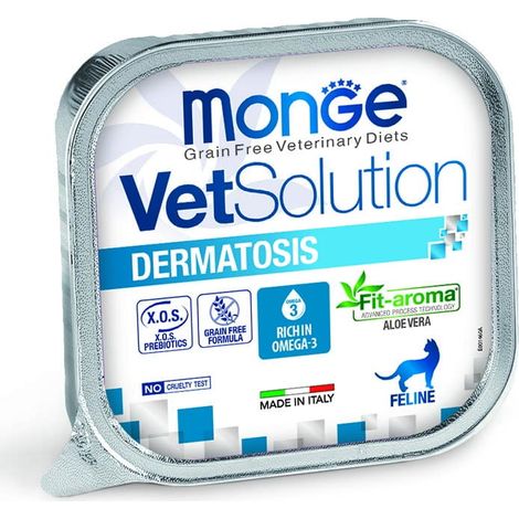 Monge Cat Vetsolution Dermatosis - Monge Cat Vetsolution Dermatosis - Vaschetta Da 100 Gr