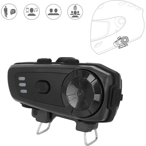 Intercom pour casque de moto M6, casque MP3 sans fil Bluetooth étanche, interphone (1/5)
