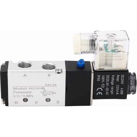 4V210-08 Magnetventil, 2 Positionen, 5-Wege, Druckluftspülung für automatische Systeme W (1/4)
