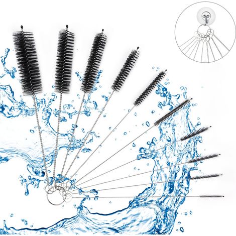 Kit de 10 Brosses de Nettoyage pour Tubes,Biberons,Bouteilles en Verre,Bouilloires et Claviers (1/5)