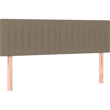 Maison Exclusive - Cabeceros tela gris taupe 144x5x78/88 cm (1/5)