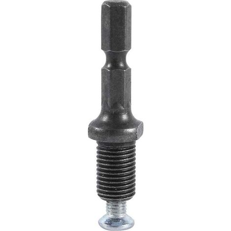 Adaptador de portabrocas para taladro eléctrico, vástago hexagonal, rosca 3/8"-24UNF con tornillos (1/4)