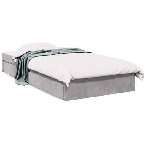 Maison Exclusive - Giroletto Cassetti Grigio Cemento 100x200 cm Legno Multistrato (1/5)