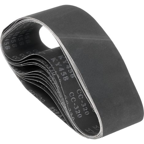 10 Bandes Abrasives 4 x 36 Pouces Carbure De Silice Papier Abrasif (1/5)