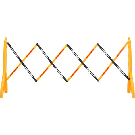 Barrière de circulation pliable Jaune et noir 250x38x96 cm (1/5)