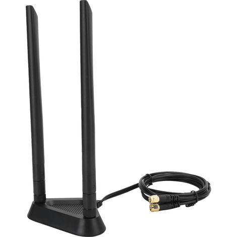 RPSMA-Verlängerungskabel (Stecker auf Buchse) für WLAN-Router, 1,1 Meter langer Sockel (Verlängerungskabel und 8-dB-Antenne) (1/5)