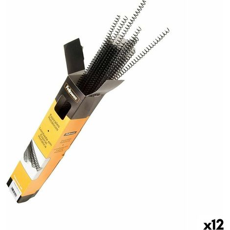 Spirali Fellowes 100 Pezzi Rilegatura Nero Metallo (Ø 10 mm) (12 Unità) (1/5)