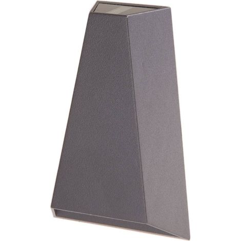 LED-vägglampa utomhus "JENDRIK" aus aluminium / grå / zink von Lucande