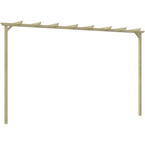 Pérgola de jardín madera de pino impregnada 360x200x60 cm vidaXL