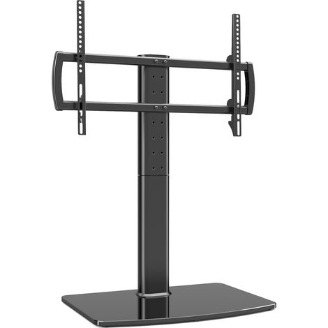 Support Universel Pieds Télé de 40 à 86 Pouce avec Réglable en Hauteur, Rotation de +/- 55 degrés pour TV Ecran LED LCD Plasma