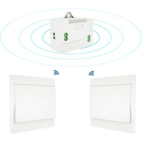 110-220V Interrupteur d'éclairage sans Fil et kit de récepteur Interrupteur Auto-alimenté Luminaire d'éclairage à télécommande (1/5)
