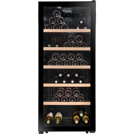 Cave à vin de service 121 bouteilles – Système de régulation électronique 5-20°C – Porte vitrée anti-UV – Classe énergétique G – La Sommeliere (1/5)