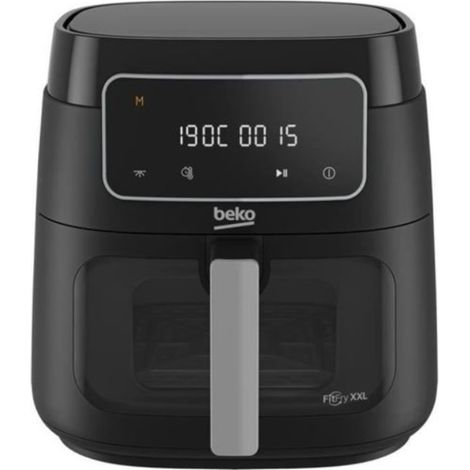Beko FRL3374B Heißluftfritteuse, 7,6 l, freistehend, 1900 W, Schwarz (1/3)