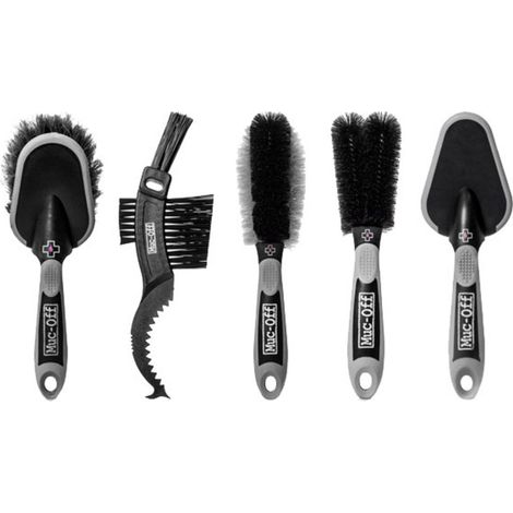 Muc-Off Reinigungsbürsten 5x Premium Brush Kit, schwarz, 5-teiliges Set (1/5)