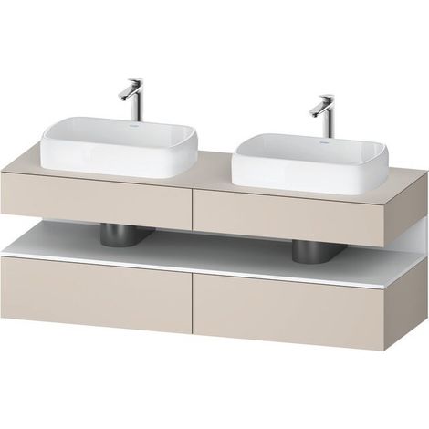DURAVIT QA4779018910000 QTG KWTU WH Évier encastré 1600x550x600 Socle Mt.