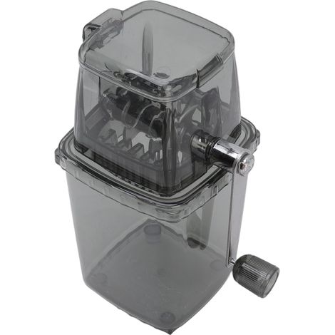 Broyeur à glace manuel, petit broyeur portable, machine à granita manuelle pour la maison, gris (1/5)