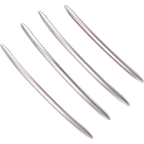 4 Pièces Poignée de Porte Extérieure en Acier Inoxydable Chromé Garniture Moulage pour Série 5 F10 F18