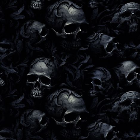 Tela Oxford decorativa para exteriores - Motivo de calavera I DX4172 (1/5)