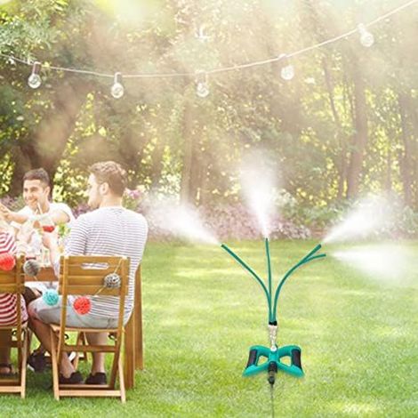 Stehendes Sprühnebel Kühlung,Nebel Kühlsystem mit 8 m Verlängerung Rohrleitung und 4 Messing Nebeldüsen Kühlt Sprühsystem Misting System für Garten Gewächshaus Trampolin Sonnenschirm (Grün) (1/5)