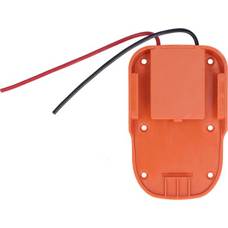Adaptateur de batterie avec trou de fixation, adaptateur de station d'alimentation pour connecteurs d'alimentation RIDGID 18V / AEG 18V