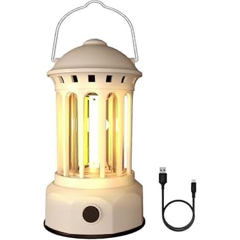 Lanterne de camping LED rechargeable pour les pannes de courant (beige) (1/5)
