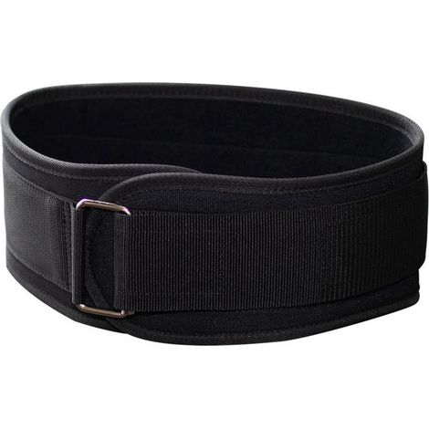 Ceinture de musculation ajustable, support lombaire pour fitness et haltérophilie, taille S (60-77 cm) - Noir (1/5)