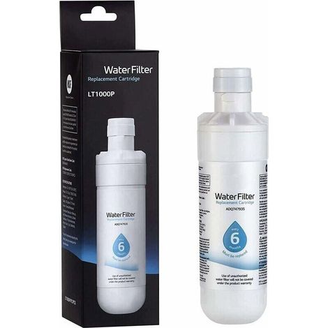 YMYNY LG LT1000P – Ersatzwasserfilter für 6-Monats-/200-Gallonen-Kühlschränke (NSF42, NSF53 und NSF401) ADQ74793501, ADQ75795105 oder AGF80300704, Weiß
